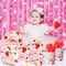 Strawberry Baby Shower Decorations, 150Pcs A Berry Sweet Baby is on the Way Decorations Tableware